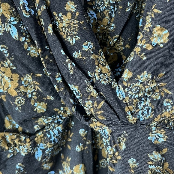 NWT Free People Printed Turnt Bodysuit in Night Combo- Medium - Picture 4 of 11